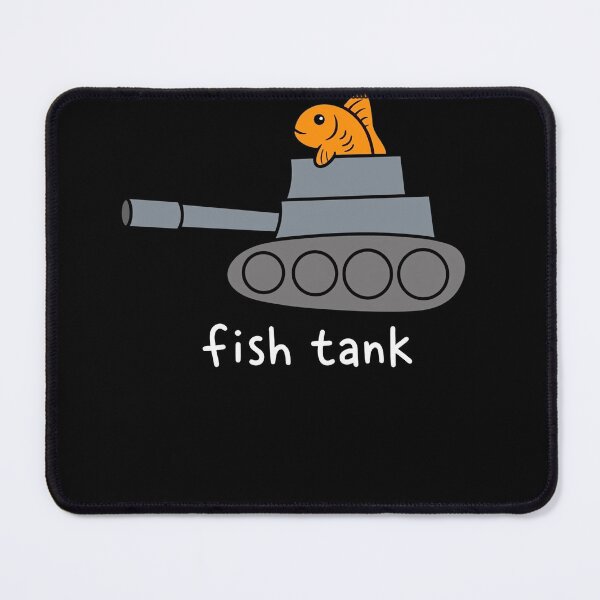 Item preview, Funny Fish Tank Pun Cute Military Tank Cartoon Fish Lover Gift designed and sold by ArcaneArtistry.