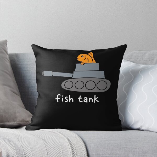 Item preview, Funny Fish Tank Pun Cute Military Tank Cartoon Fish Lover Gift designed and sold by ArcaneArtistry.