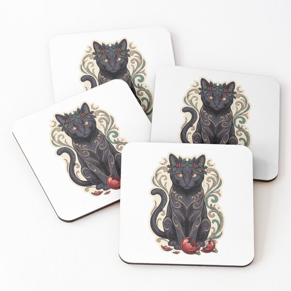 Artikelvorschau, Holly Black Cat – Nicht festlich, nicht wertend entworfen und verkauft von Keizoku Studio.