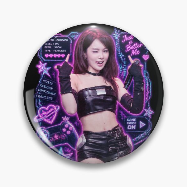 Item preview, LE SSERAFIM Chaewon Made My Night Neon Arcade Gaming Visual designed and sold by Valereekmerch.