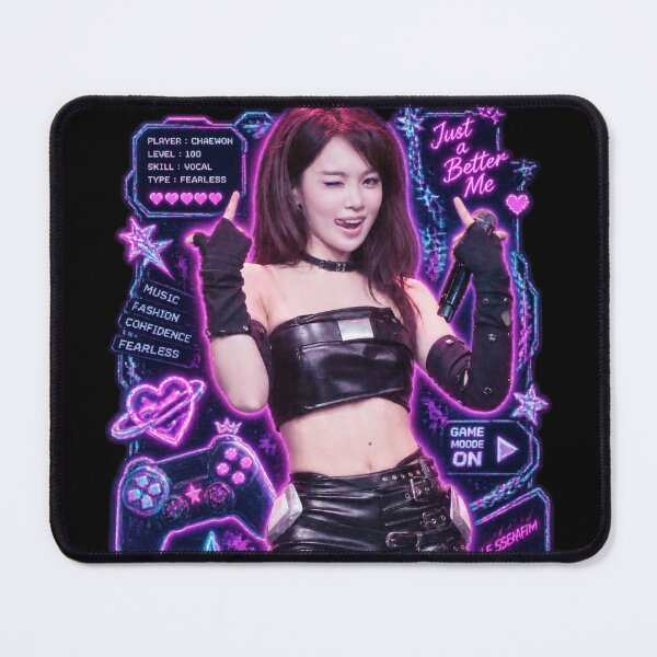 Item preview, LE SSERAFIM Chaewon Made My Night Neon Arcade Gaming Visual designed and sold by Valereekmerch.