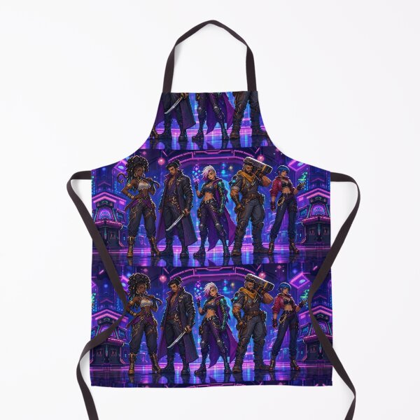 Item preview, Neon Cyberpunk Warriors Pixel Art designed and sold by EchoWave11.