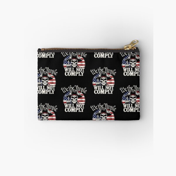 Item preview, We The People Will Not Comply Patriot Skull Distressed Flag Design designed and sold by lionSutuShop.