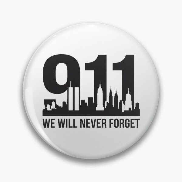 Item preview, 911 We Will Never Forget Twin Towers NYC Skyline Silhouette Patriotic Memorial Graphic    designed and sold by raedattia.
