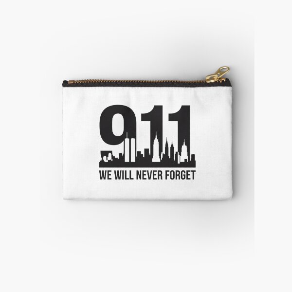 Item preview, 911 We Will Never Forget Twin Towers NYC Skyline Silhouette Patriotic Memorial Graphic    designed and sold by raedattia.