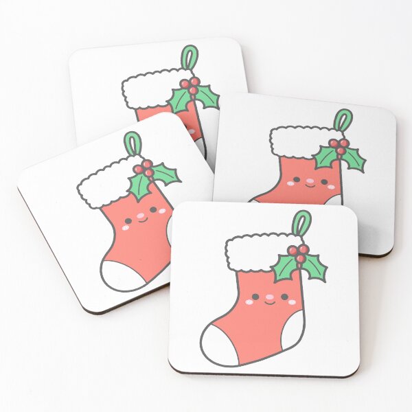 Item preview, Cute Christmas Stocking Character with Holly Decor designed and sold by nuchz.