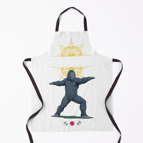Item preview, Sasquatch Warrior II Yoga Pose - Zen Bigfoot Graphic Tee & Sticker designed and sold by Whimsy Trail Co.