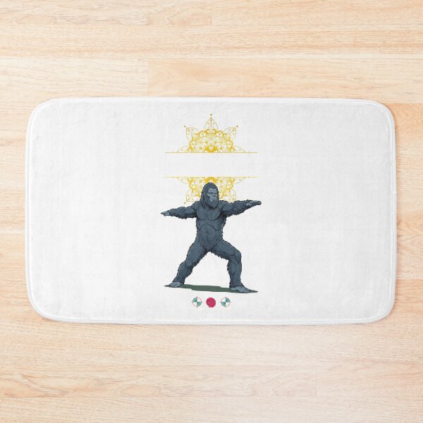 Item preview, Sasquatch Warrior II Yoga Pose - Zen Bigfoot Graphic Tee & Sticker designed and sold by Whimsy Trail Co.