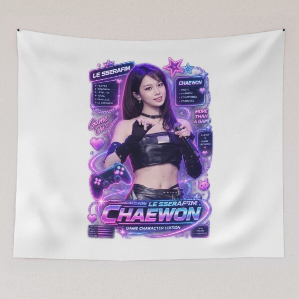 Item preview, Luminous Purple Glow Chaewon Center Leader Pose designed and sold by Valereekmerch.