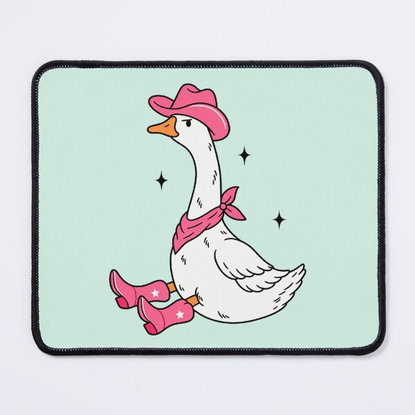 Item preview, Sassy Sitting Cowgirl Goose in Pink. Cowgirl Duck. designed and sold by CoCoArt-Ua.