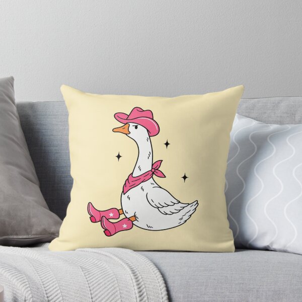 Item preview, Sassy Sitting Cowgirl Goose in Pink. Cowgirl Duck. designed and sold by CoCoArt-Ua.