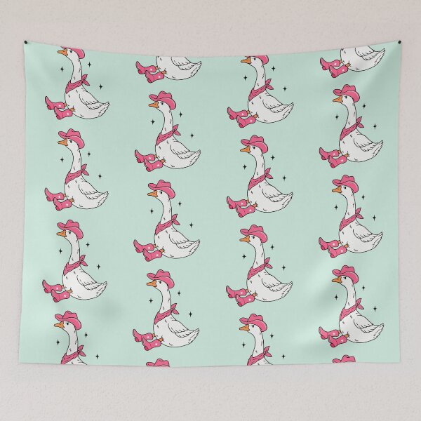 Item preview, Sassy Sitting Cowgirl Goose in Pink. Cowgirl Duck. designed and sold by CoCoArt-Ua.