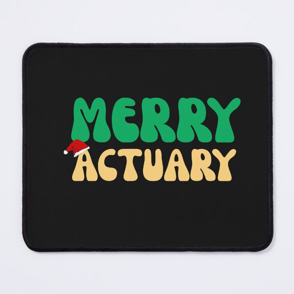 Item preview, Groovy Merry Actuary Retro Christmas Santa Hat designed and sold by mumchaosdesigns.