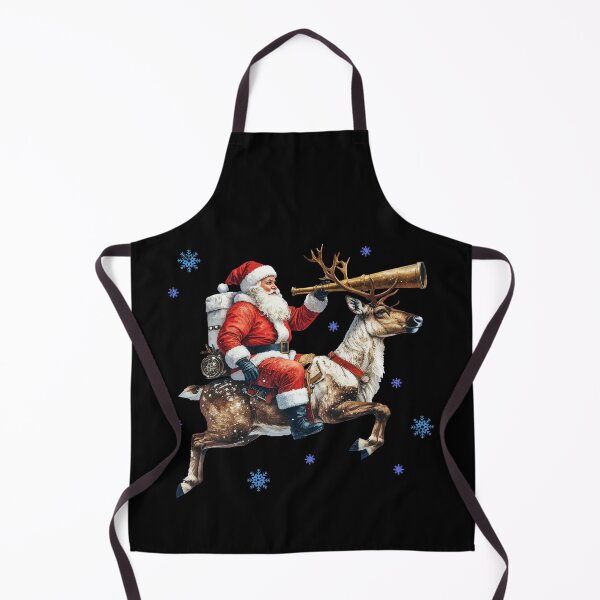Item preview, Santa Riding Reindeer Telescope Christmas designed and sold by Litely.