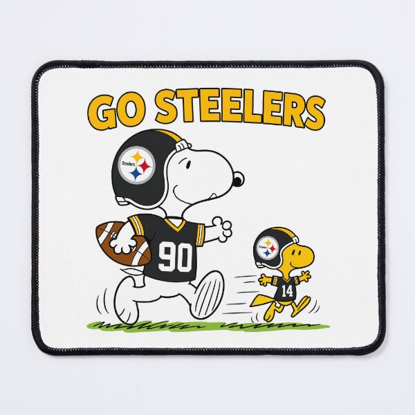 Item preview, Snoopy & Woodstock Pittsburgh Steelers Football Retro F340 designed and sold by GLUVY-THEME.