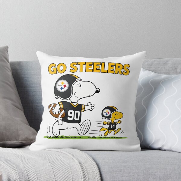 Item preview, Snoopy & Woodstock Pittsburgh Steelers Football Retro F340 designed and sold by GLUVY-THEME.