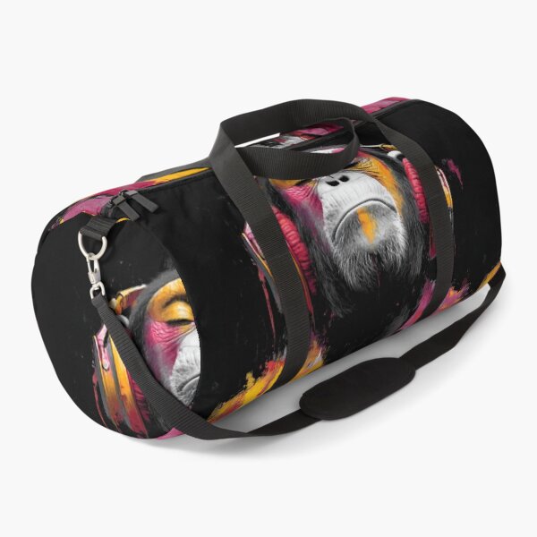 Item preview, Colorful Dj Monkey Thinker Painting With Headphones Vibrant Music Art designed and sold by GrinGalore.