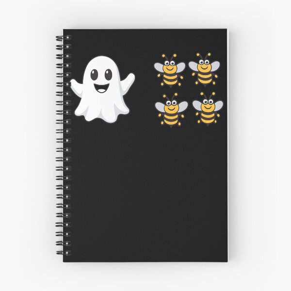 Item preview, Cute Ghost and Bumble Bee Halloween Spooky Cartoon designed and sold by ArcaneArtistry.