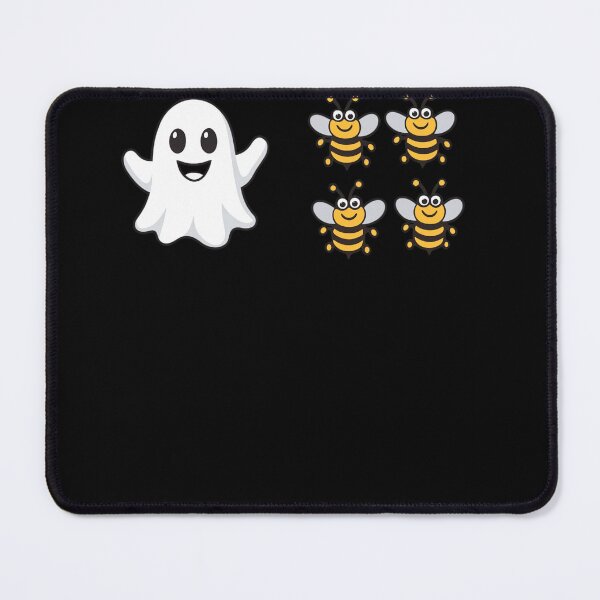 Item preview, Cute Ghost and Bumble Bee Halloween Spooky Cartoon designed and sold by ArcaneArtistry.