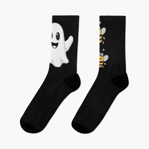 Item preview, Cute Ghost and Bumble Bee Halloween Spooky Cartoon designed and sold by ArcaneArtistry.
