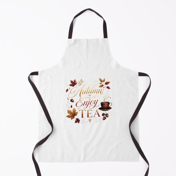 Item preview, Autumn Time To Enjoy Tea Quote designed and sold by OlesiaCraft.