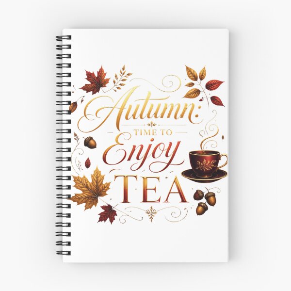 Item preview, Autumn Time To Enjoy Tea Quote designed and sold by OlesiaCraft.