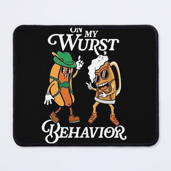 Item preview, On My Worst Behavior Funny Halloween Pizza Cartoon designed and sold by ArcaneArtistry.