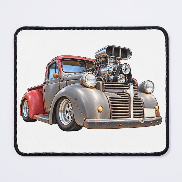 Item preview, Supercharged Street Rod Pickup – Automotive Caricature designed and sold by Russell Thorne.