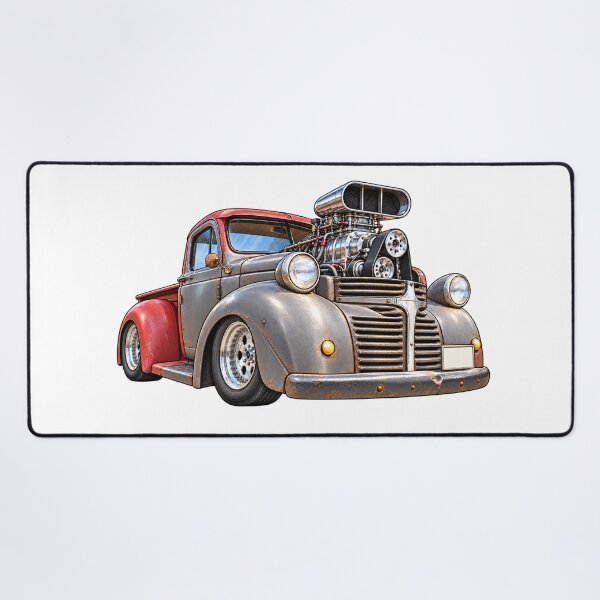 Item preview, Supercharged Street Rod Pickup – Automotive Caricature designed and sold by Russell Thorne.