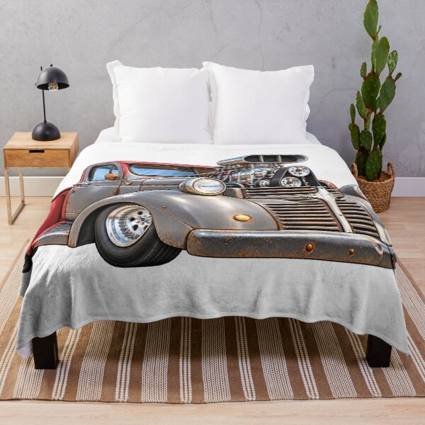 Item preview, Supercharged Street Rod Pickup – Automotive Caricature designed and sold by Russell Thorne.