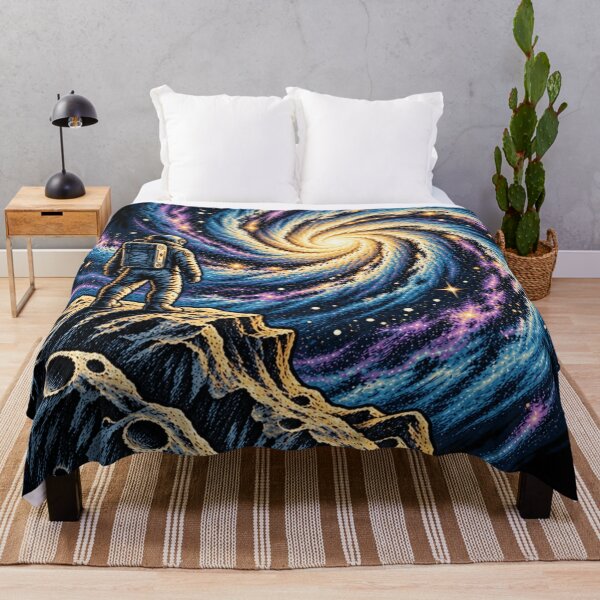 Item preview, Astronaut Looking At Spiral Galaxy Cosmic Space Art designed and sold by AstroPal28.