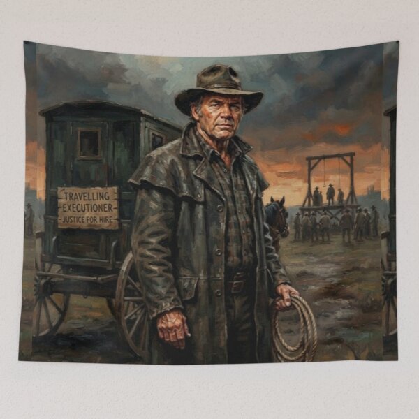 Item preview, The Travelling Executioner Fine Art Tribute designed and sold by Art's Diner.
