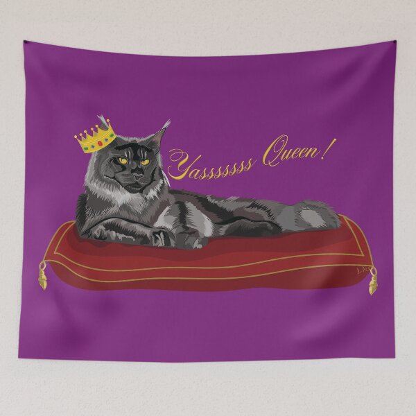 Item preview, Yas Queen Maine Coon designed and sold by kerriestuff.