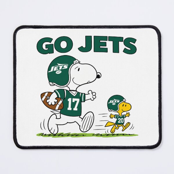 Item preview, Snoopy & Woodstock New York Jets Football Retro F342 designed and sold by GLUVY-THEME.
