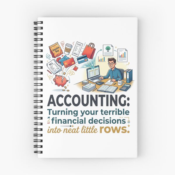 Item preview, Accounting: Turning your terrible financial decisions into neat little rows. designed and sold by jrzvibe.
