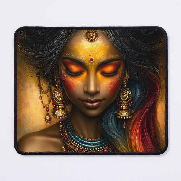 Item preview, Vibrant Elegance of a Traditional Indian Woman designed and sold by Artessie.