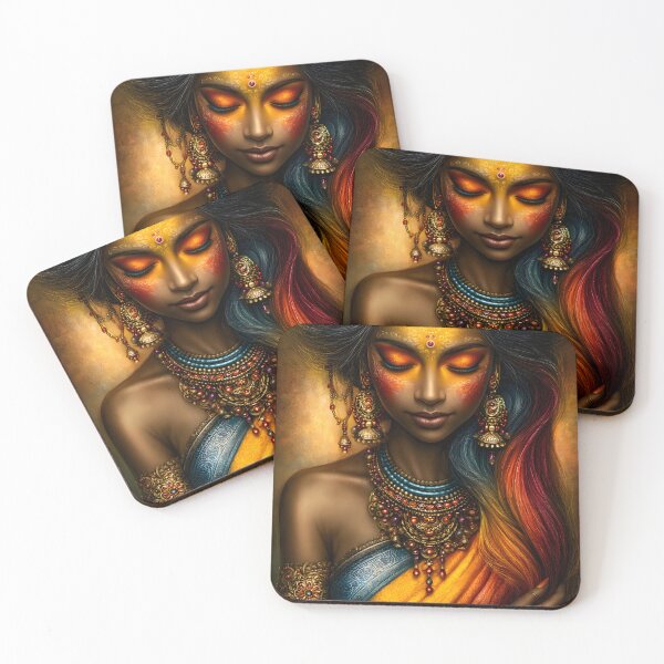 Item preview, Vibrant Elegance of a Traditional Indian Woman designed and sold by Artessie.