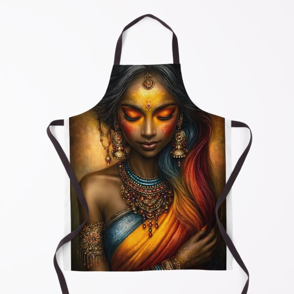 Item preview, Vibrant Elegance of a Traditional Indian Woman designed and sold by Artessie.