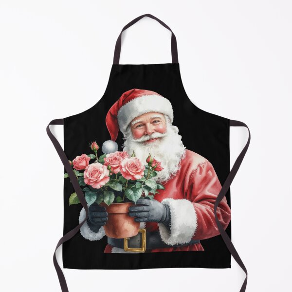 Item preview, Santa Claus Holding Pink Roses Flowers designed and sold by Litely.