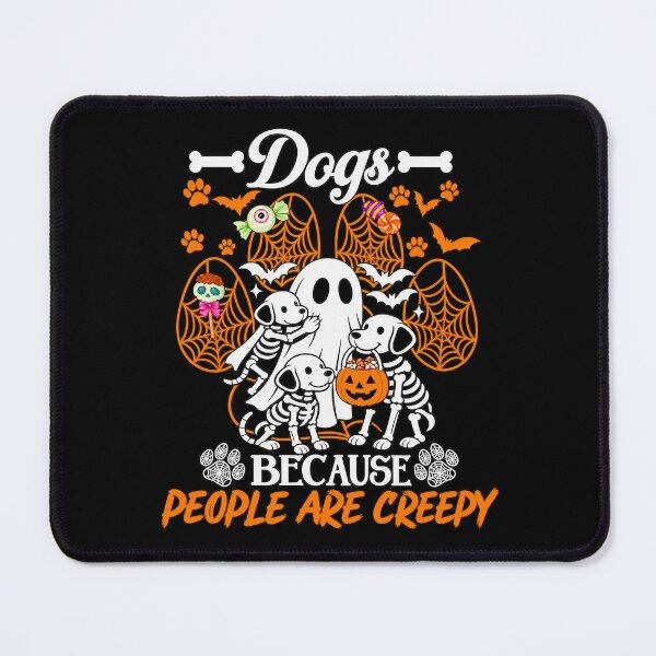 Item preview, Dogs Because People Are Creepy – Spooky Skeleton Dog Halloween Design designed and sold by Chaostique.