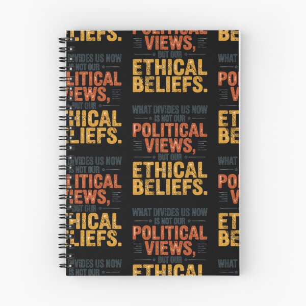 Item preview, Ethical Beliefs Not Political Views Meaningful Activist Typography Design designed and sold by lionSutuShop.