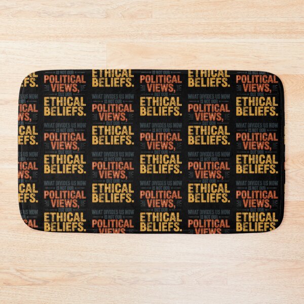 Item preview, Ethical Beliefs Not Political Views Meaningful Activist Typography Design designed and sold by lionSutuShop.