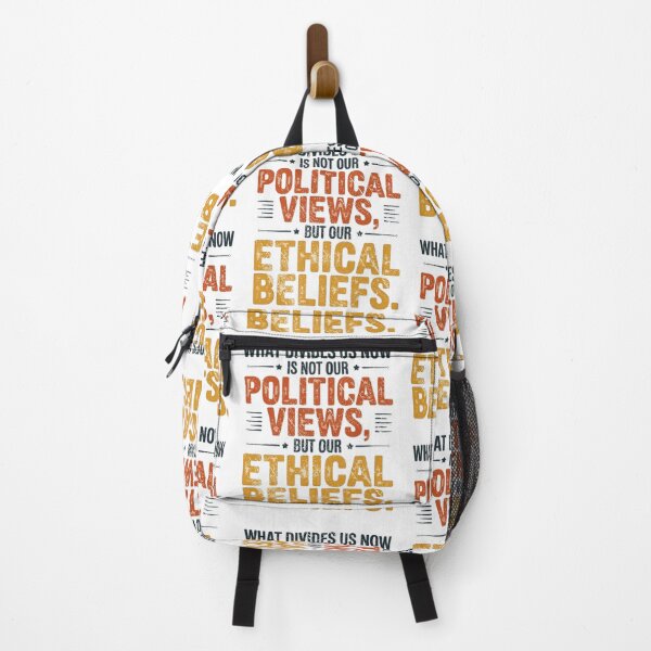 Item preview, Ethical Beliefs Not Political Views Meaningful Activist Typography Design designed and sold by lionSutuShop.