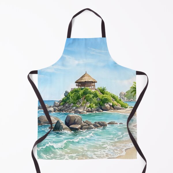 Item preview, Cabo San Juan Colombia Travel Poster – Watercolor Print designed and sold by POSTERIOCREW.
