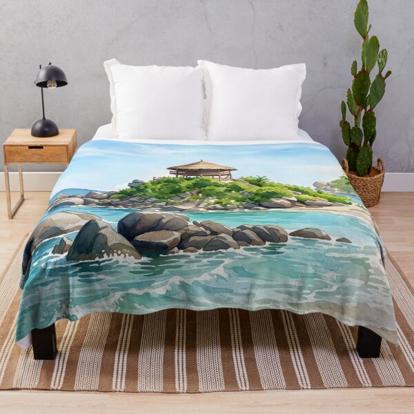 Item preview, Cabo San Juan Colombia Travel Poster – Watercolor Print designed and sold by POSTERIOCREW.