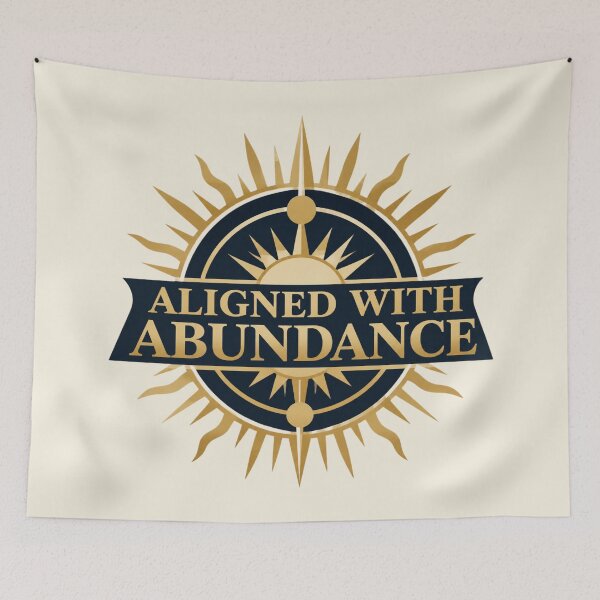 Item preview, Aligned With Abundance – Spiritual Wealth Mindset Design designed and sold by CosmicQuietStudio.