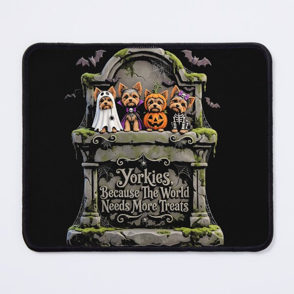 Item preview, Yorkies Because The World Needs More Treats Halloween Dog Lover Design designed and sold by ArcaneArtistry.