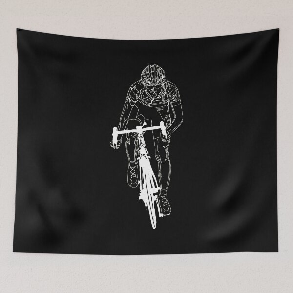 Item preview, Arte técnico de la línea de carrera de velocidad de un atleta de ciclismo de carretera designed and sold by AbdullahiStinne.