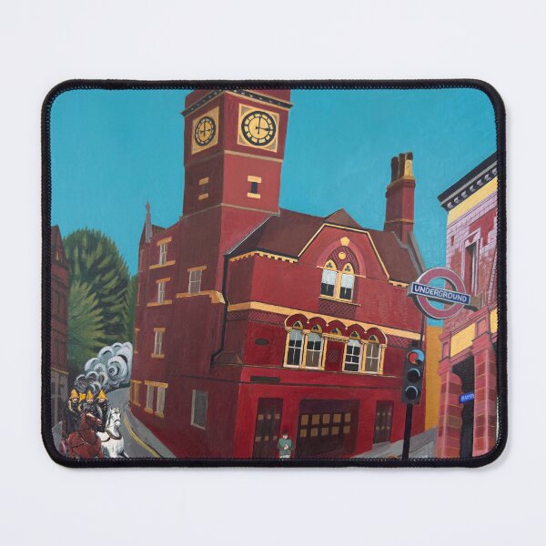 Item preview, Hampstead fire station - then and now by Mary Alice Green designed and sold by maryalicegreen.
