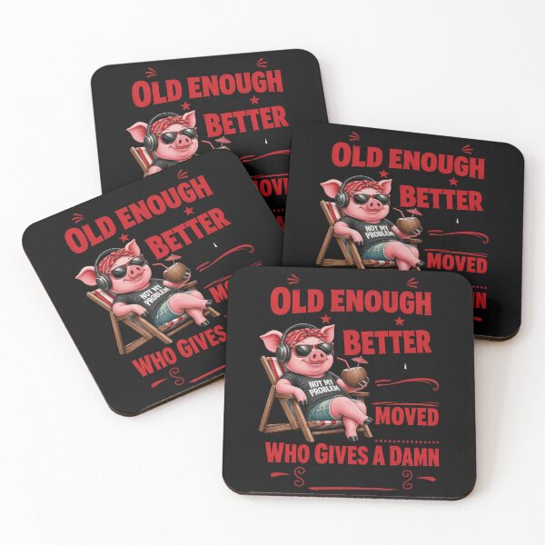 Item preview, Chilling Beach Pig Funny Sarcastic Aging Retirement Humor Design designed and sold by lionSutuShop.